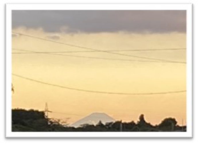 デニムからの富士山